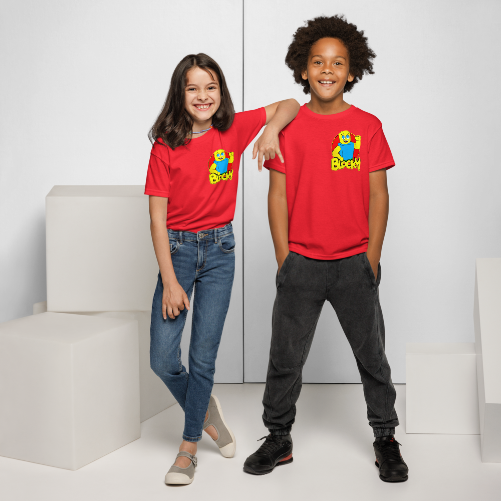 Blocky Superfan Performance Tee (Ages 5–14)