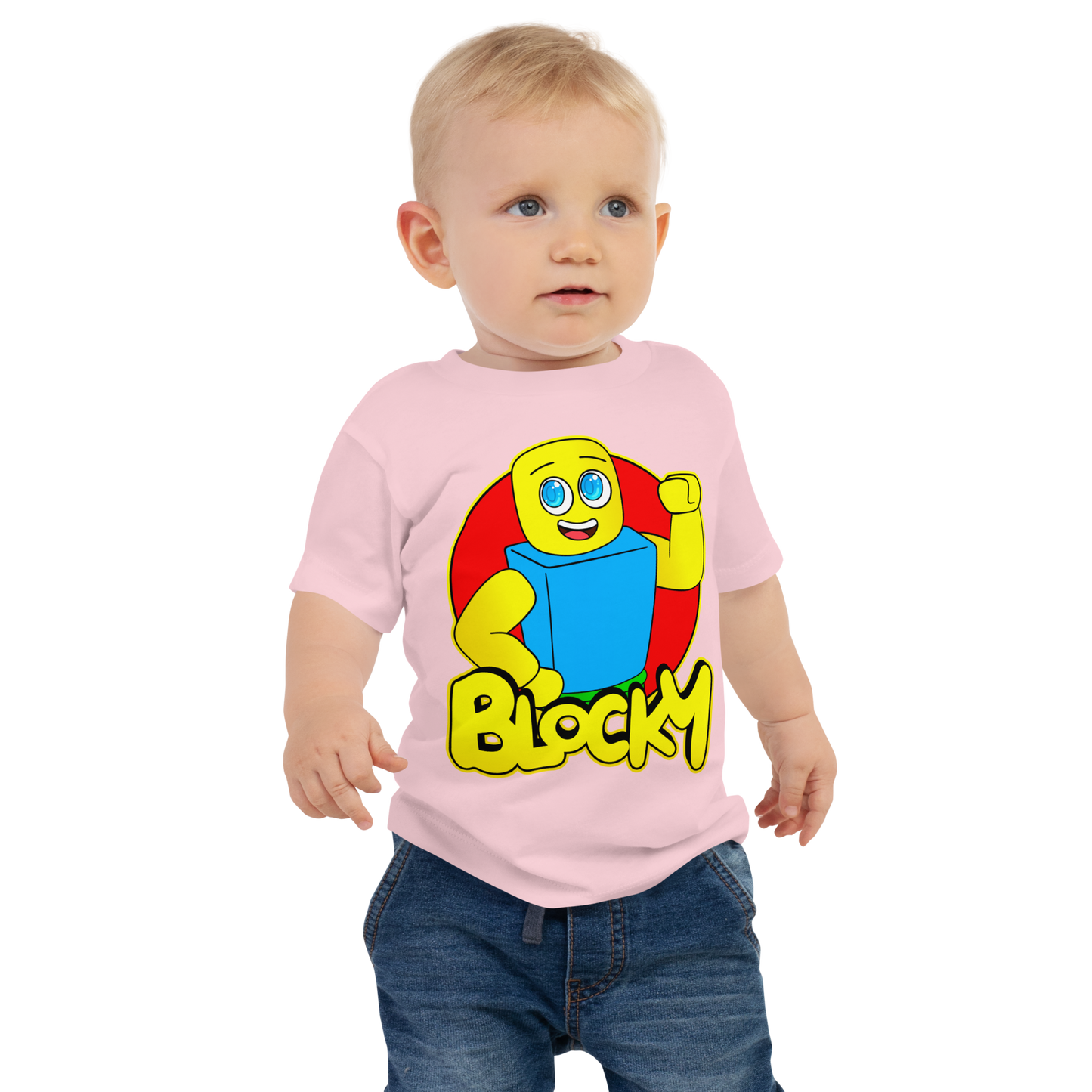 Blocky Superfan Baby Jersey Short Sleeve Tee