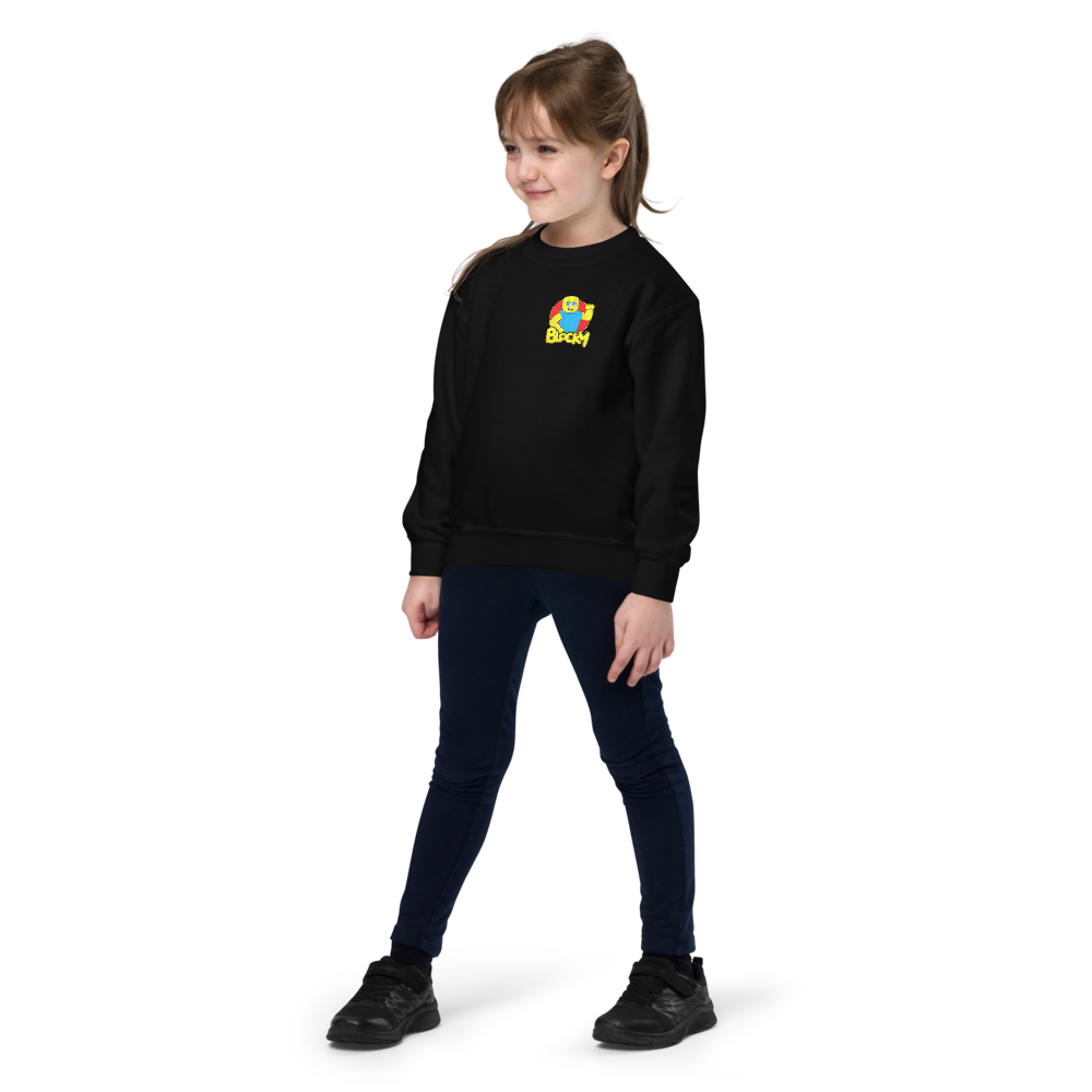 Blocky Explorer Youth Crewneck Sweatshirt (Ages 5-14)