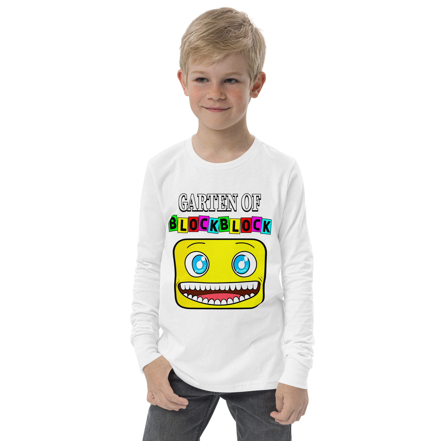 Garten of Block Block Youth long sleeve tee