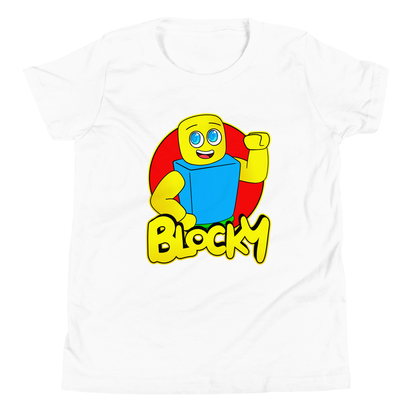 Blocky Super Fan Short Sleeve Youth T-Shirt