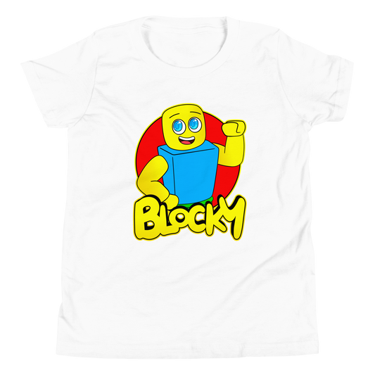 Blocky Super Fan Short Sleeve Youth T-Shirt